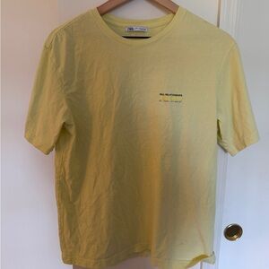 Zara Yellow Short Sleeve Tee